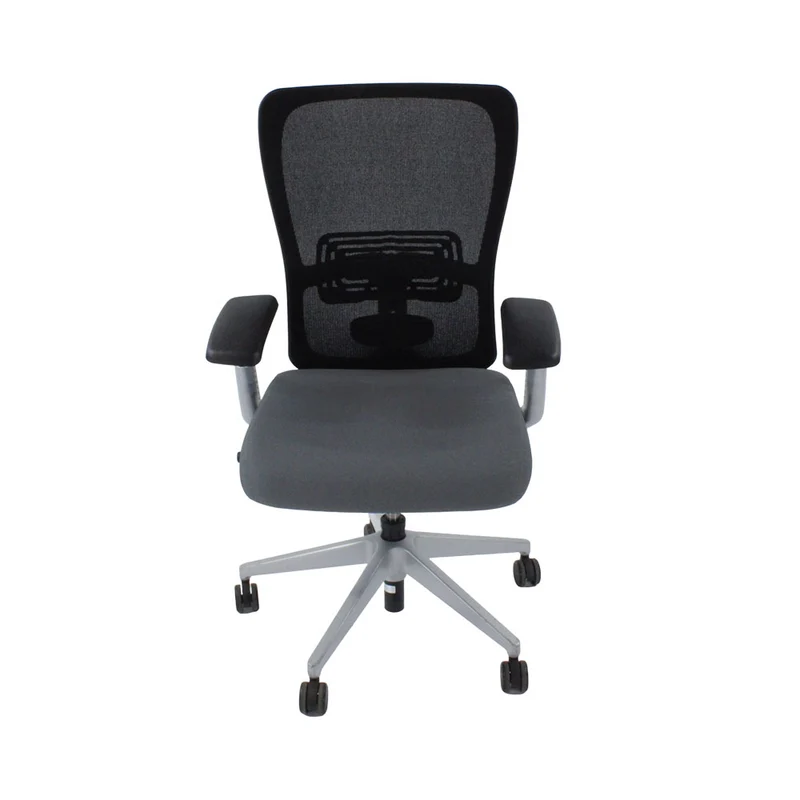 Haworth : Zody Comforto Sedia operativa 89 in tessuto grigio/struttura grigia - Ricondizionata