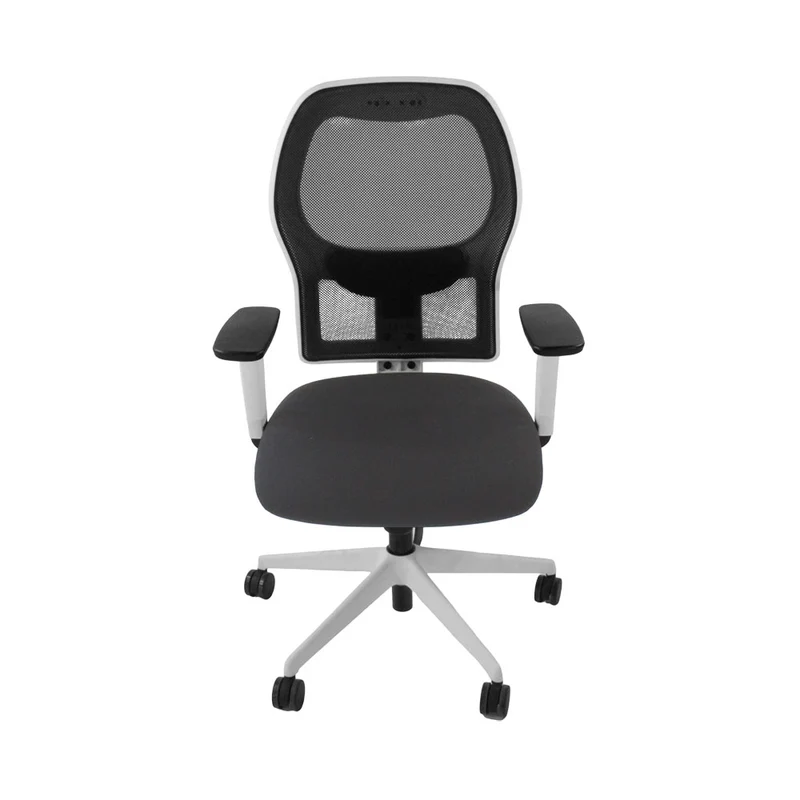 Ahrend Sedia da ufficio modello 160 in tessuto grigio/struttura bianca - Ricondizionata