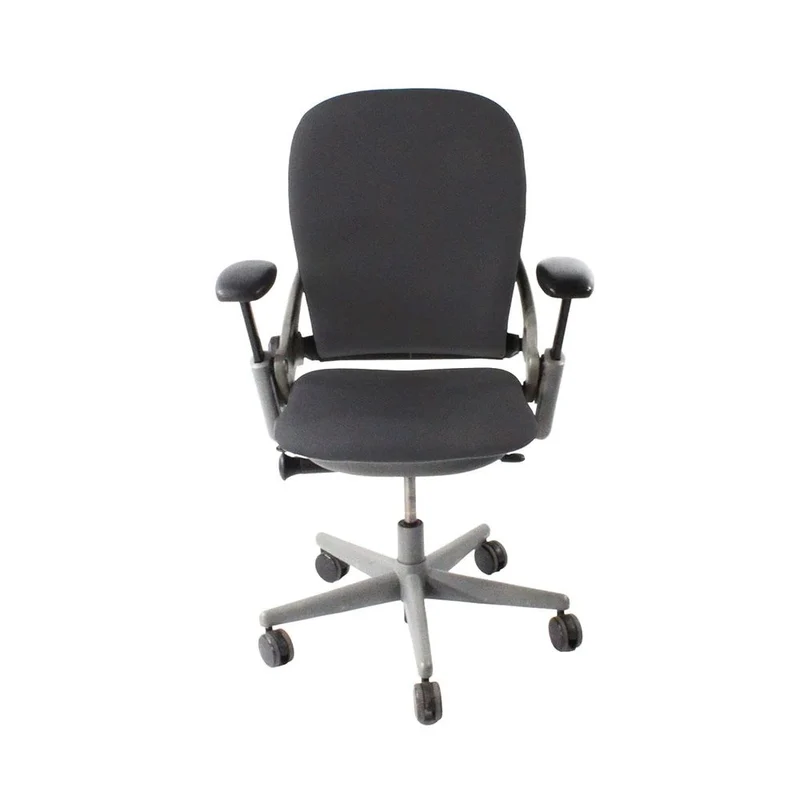 Steelcase : Leap V1 Sedia da ufficio - Struttura grigia/Tessuto grigio - Ricondizionata