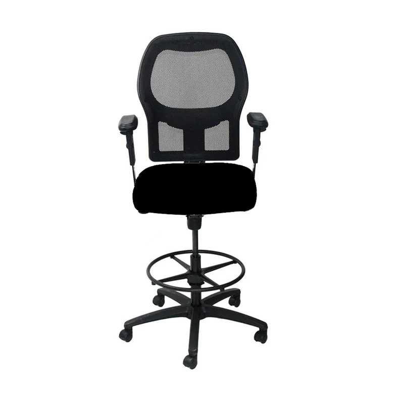 Ahrend Sedia da disegno modello 160 in tessuto nero - Base nera - Ricondizionata