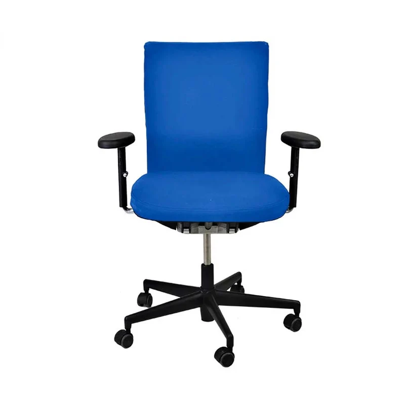 Vitra : Axess Sedia da ufficio in tessuto blu - Ricondizionata