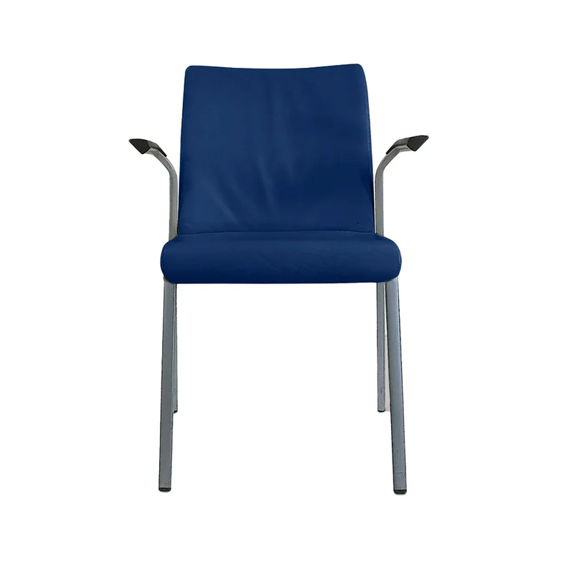 Steelcase Sedia impilabile in tessuto blu - Ricondizionata