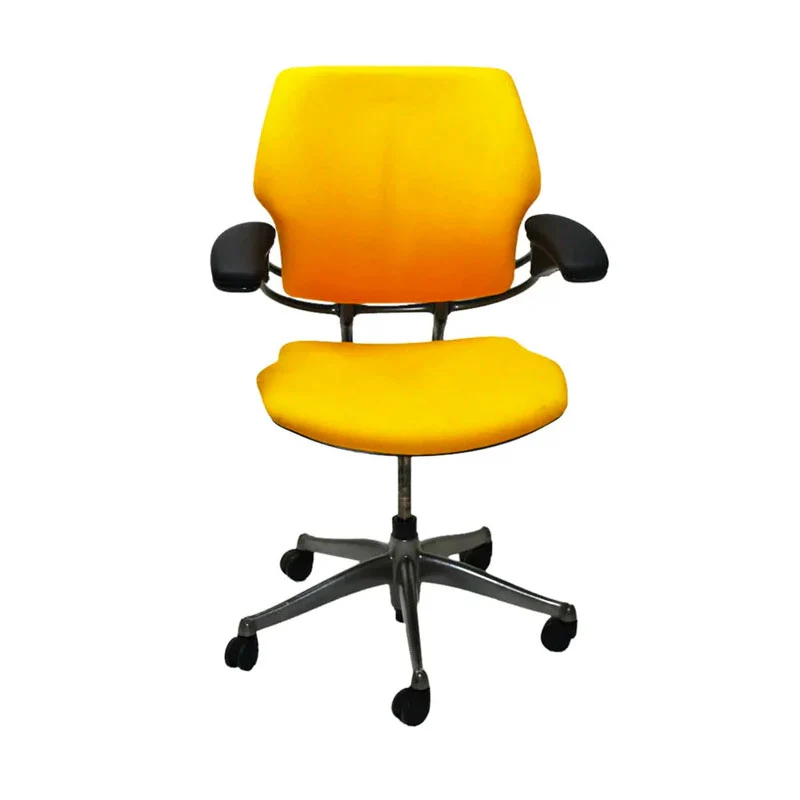 Humanscale : Freedom Sedia da ufficio in tessuto giallo - Ricondizionata