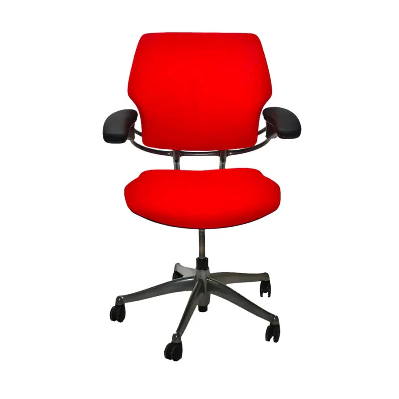 Humanscale : Freedom Sedia da ufficio in tessuto rosso - Ricondizionata