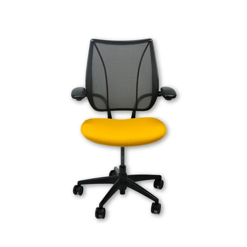 Humanscale : Liberty Sedia da ufficio in tessuto giallo - Ricondizionata