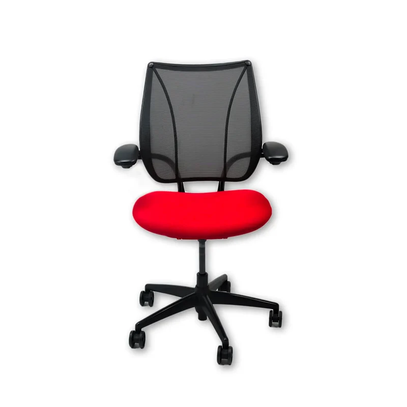 Humanscale : Liberty Sedia da ufficio in tessuto rosso - Ricondizionata