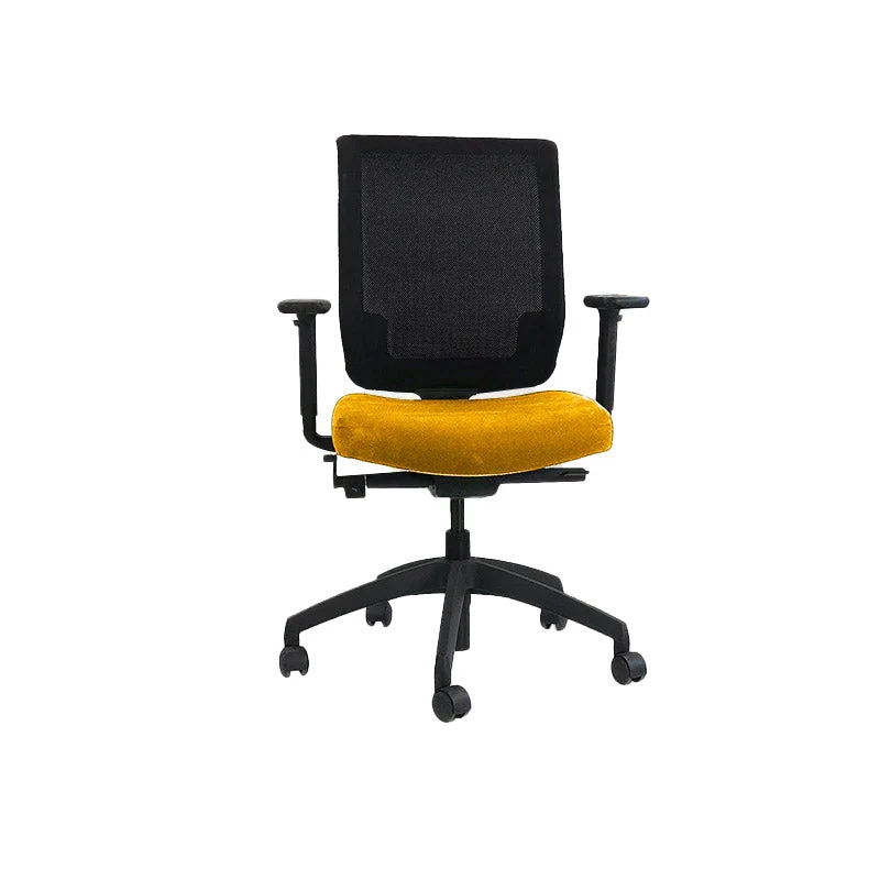Connection : MY Task Chair in tessuto giallo - Ricondizionata