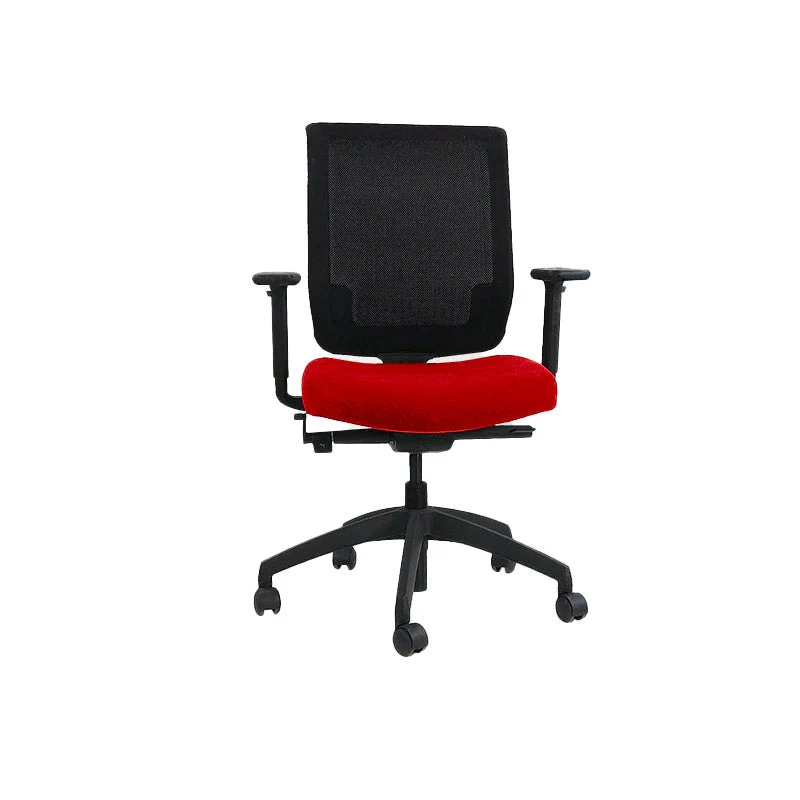 Connection : MY Task Chair in tessuto rosso - Ricondizionata