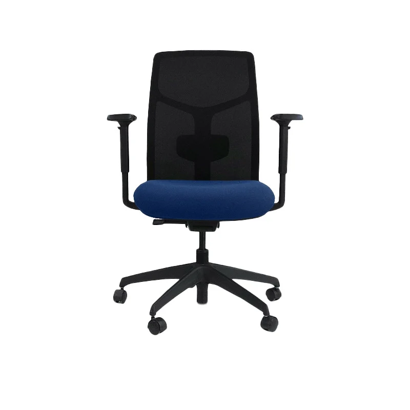 Boss Design : Tauro in tessuto blu - sedia operativa - ricondizionata