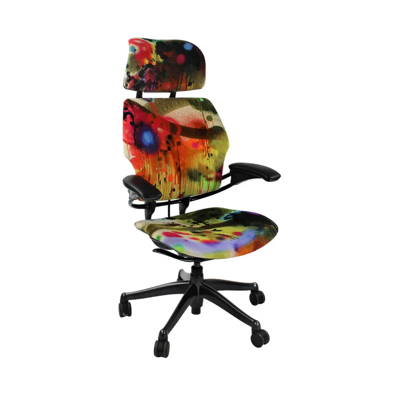 Humanscale : Freedom Sedia operativa con poggiatesta e schienale alto - Graffiti - Ricondizionata