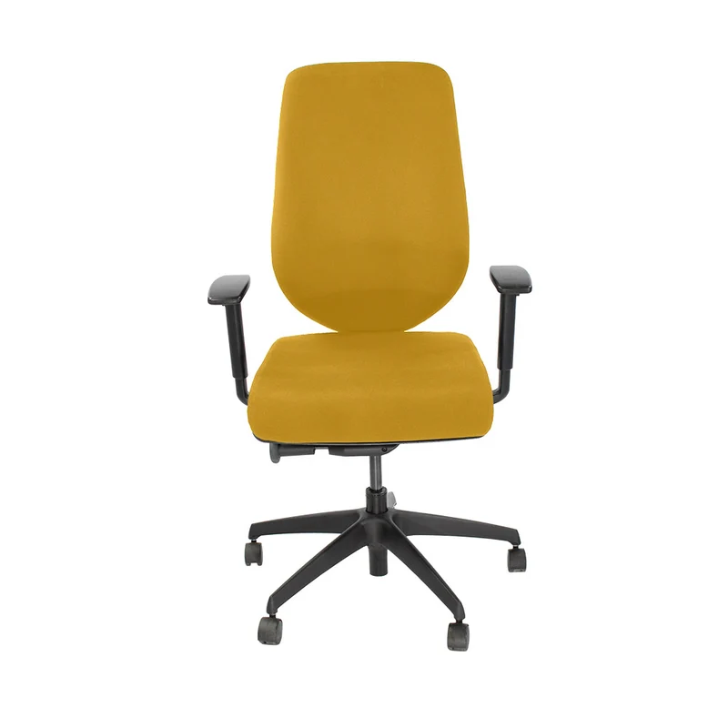 Boss Design : Sedia operativa Key - Nuovo tessuto giallo - Ricondizionata