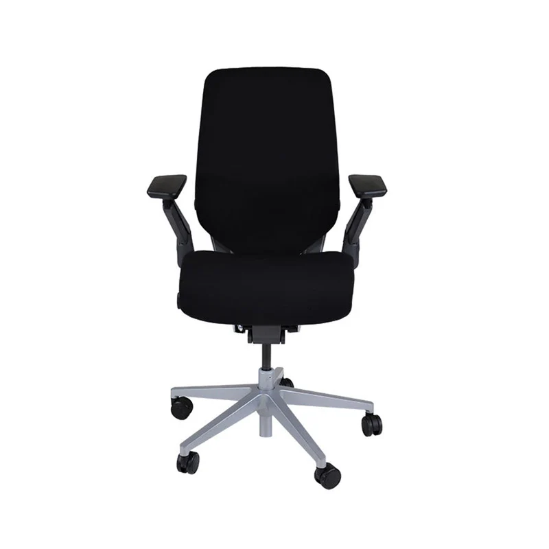 Steelcase : Sedia da ufficio ergonomica Gesture - Tessuto nero - Ricondizionata