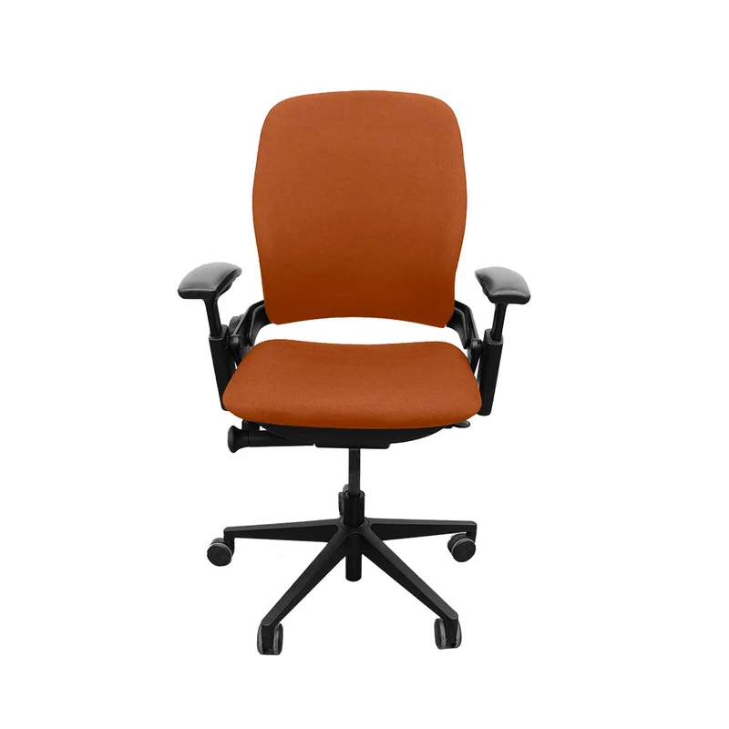 Steelcase : Leap V2 Sedia da ufficio - Pelle marrone chiaro - Ricondizionata