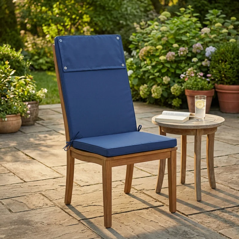 Cuscino Real Alto Blu Scuro con Rivestimento Sfoderabile
