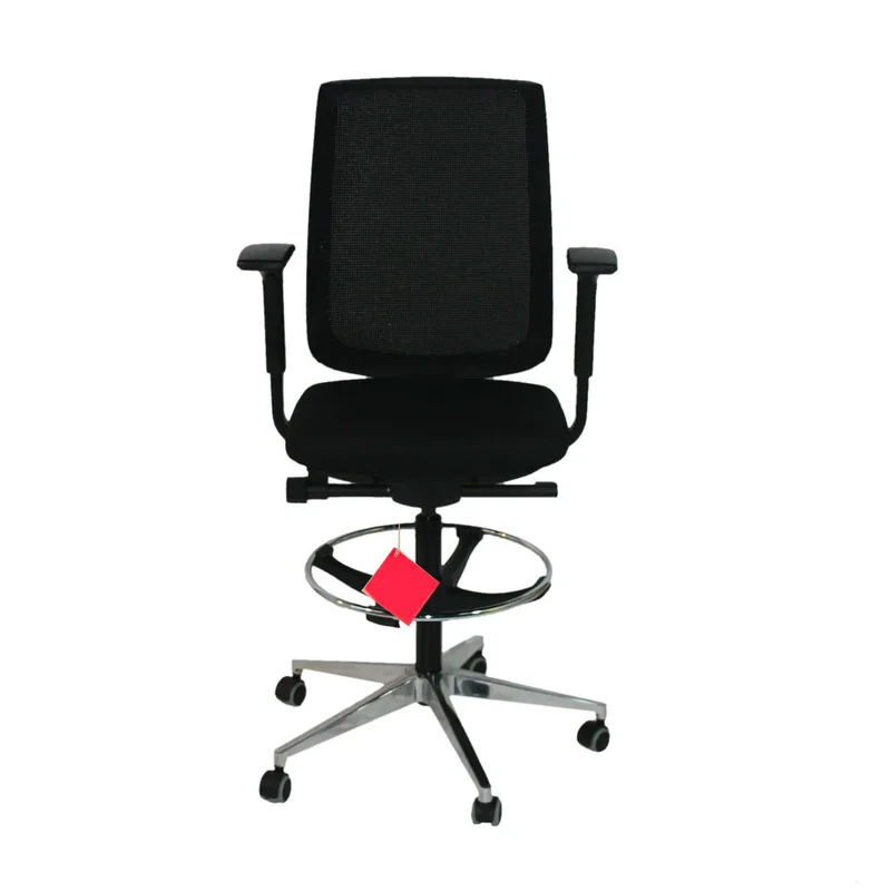 Steelcase Sedia da disegnatore Air con base in alluminio lucidato - Ricondizionata
