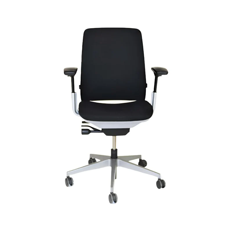 Steelcase : Sedia da ufficio Amia con struttura argentata - Ricondizionata