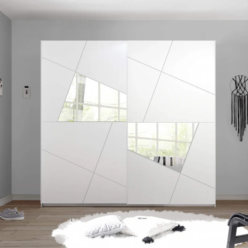ARMADIO 243X230 BIANCO FRASSINATO LEONARDO