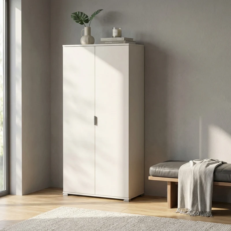Armadio MR805025 in Truciolare Bilaminato Bianco