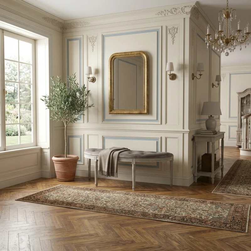 Panca Margi in Velluto Taupe e Legno