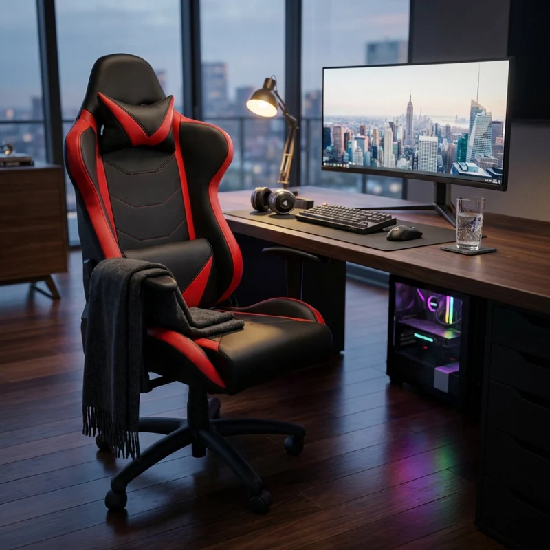 Poltrona da Gaming Fallout con Rivestimento in Poliuretano