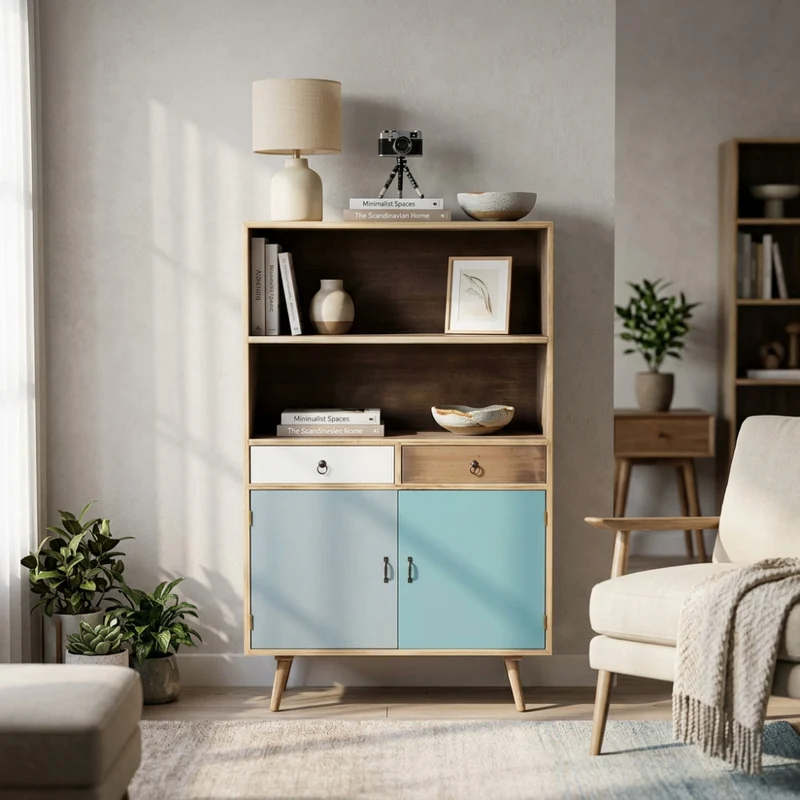 Mobiletto Barrie in Legno MDF Multicolor