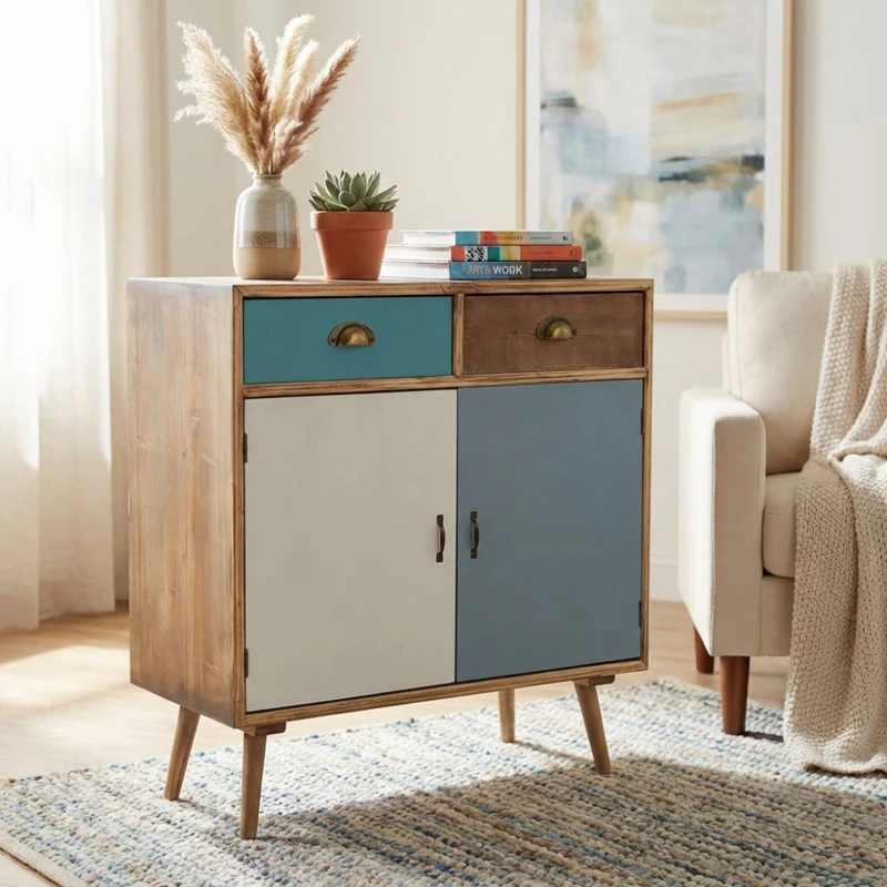 Cassettiera Surrey in Legno MDF Multicolor