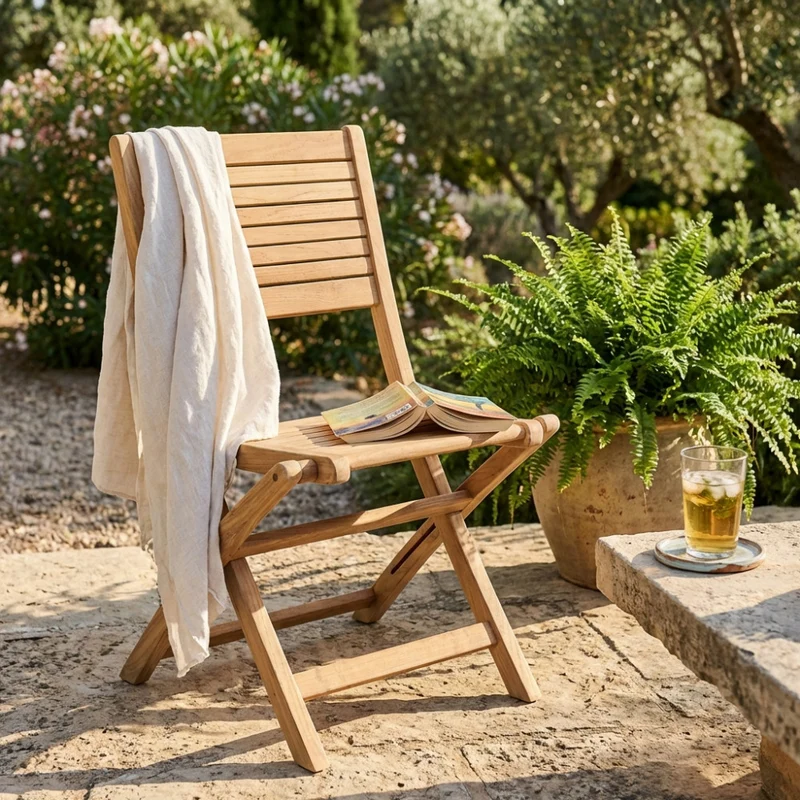 Sedia Mirage Pieghevole in Legno Teak