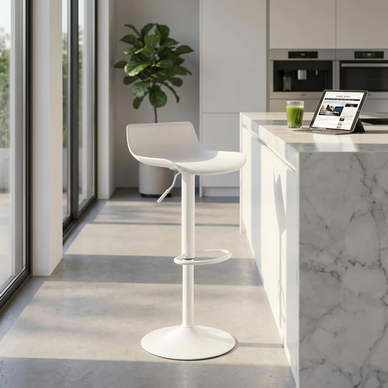 Sgabello Merano in Plastica Premium Bianca