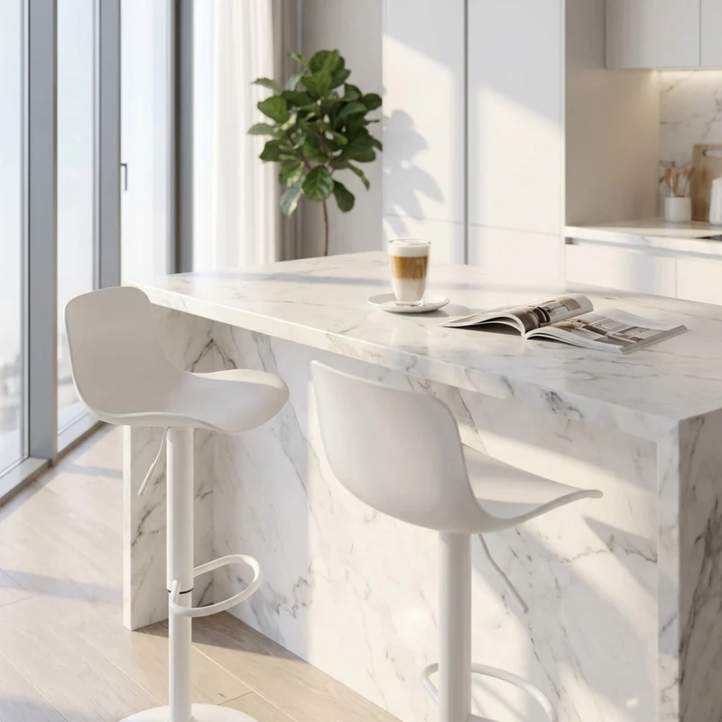 Sgabello Innsbruck in Plastica Premium Bianca