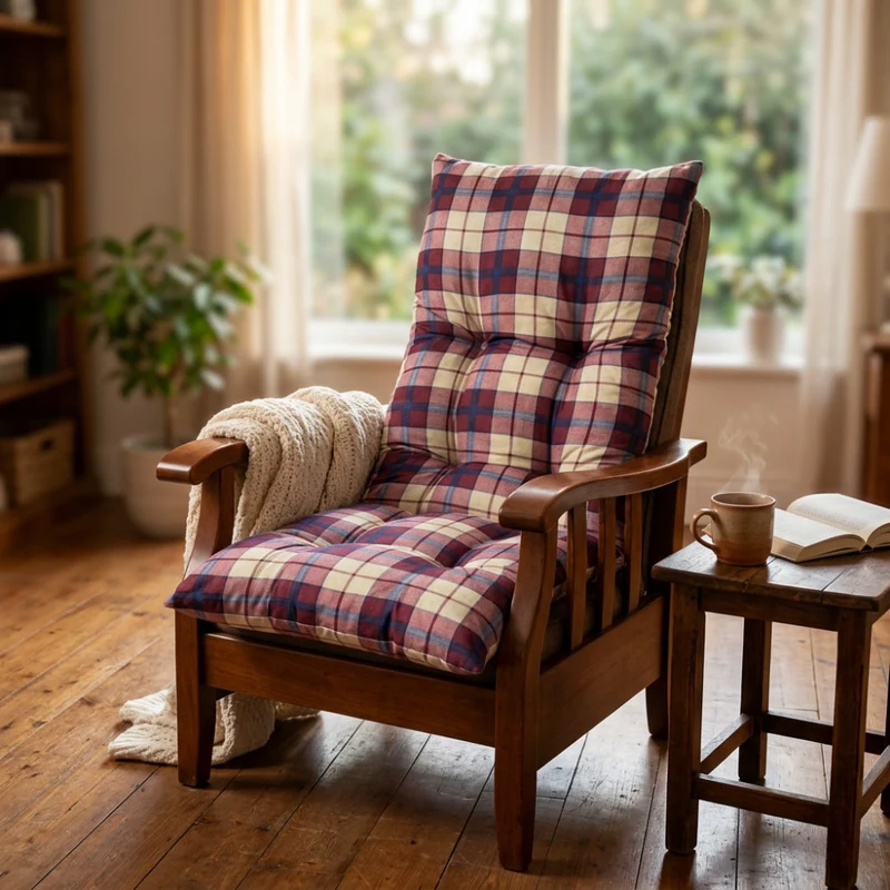 Cosma Cuscino Poltrona Relax Con Motivo Tartan