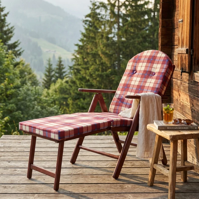 Cosma Poltrona Relax Con Cuscino Tartan