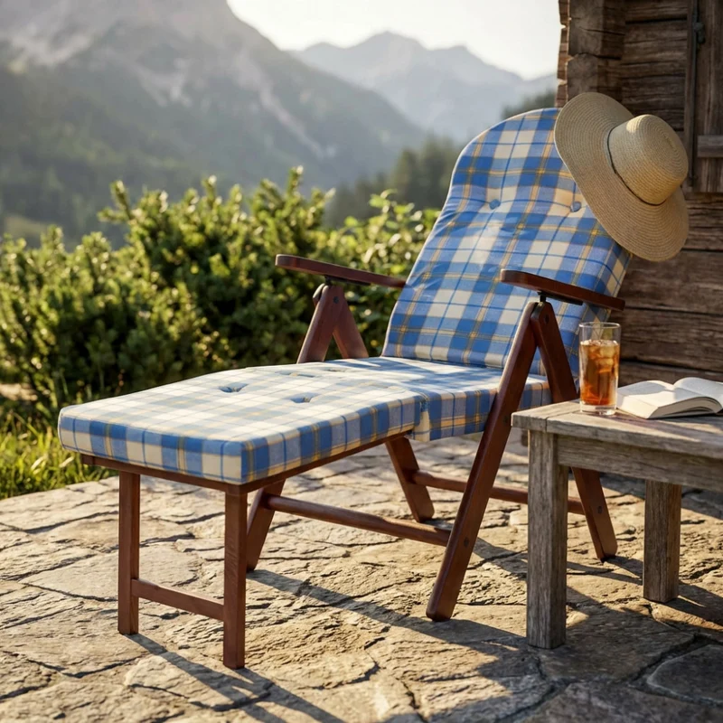 Cosma Poltrona Relax In Legno Di Faggio Con Dettagli Capitonné